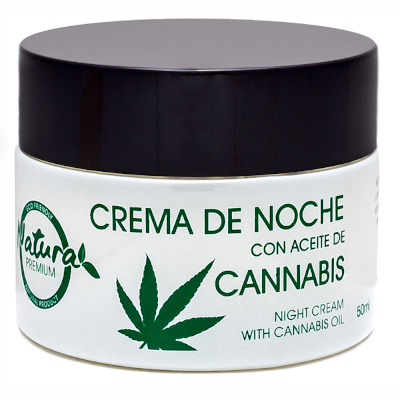 Crema de noche con aceite cannabis 50ml Crema facial de noche