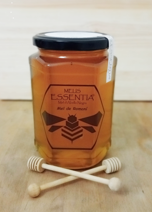 Miel artesanal de abejas negras de romero 950g Bote de miel natural de abejas negras de romero 950g